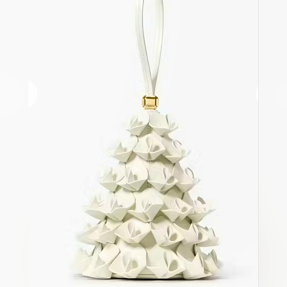 Kate Spade 3D Tree Wristlet NEW NWT Christmas Limited Edition Leather Purse Bag